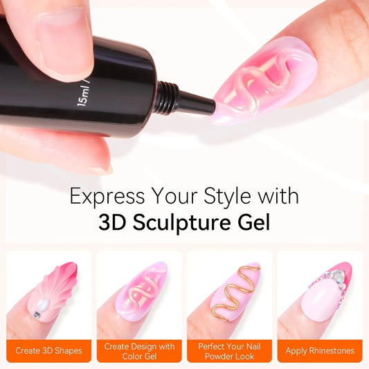 Make art 3D Gel - Nail Sculpting Gel Nail Glue 15g