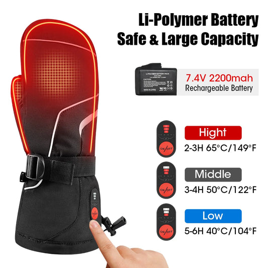 Rechargeable  Snow Deer Electric Heating Glove for Men & Women