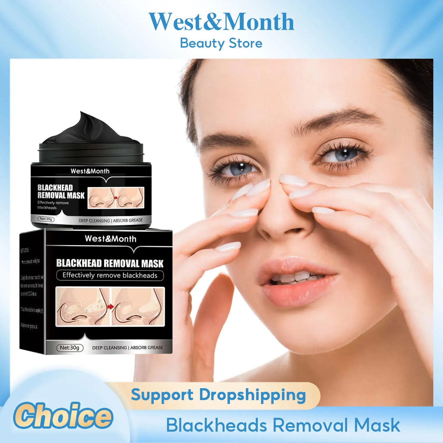 Bamboo Charcoal Blackheads Remover Mask