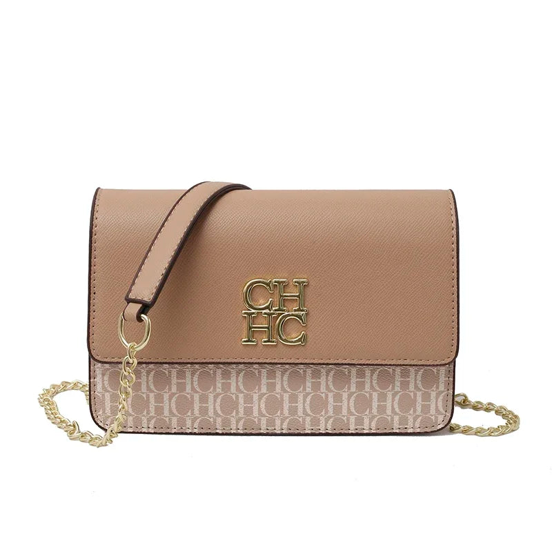 CH Pure Color Design Classic Ladies Crossbody Shoulder Bag