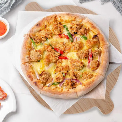 2-pcs Wooden Portable Pizza Pan