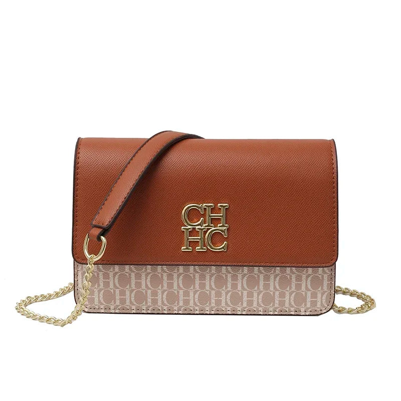 CH Pure Color Design Classic Ladies Crossbody Shoulder Bag