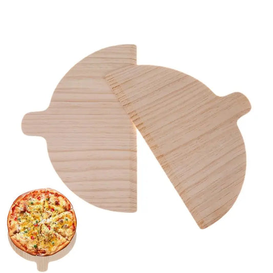 2-pcs Wooden Portable Pizza Pan