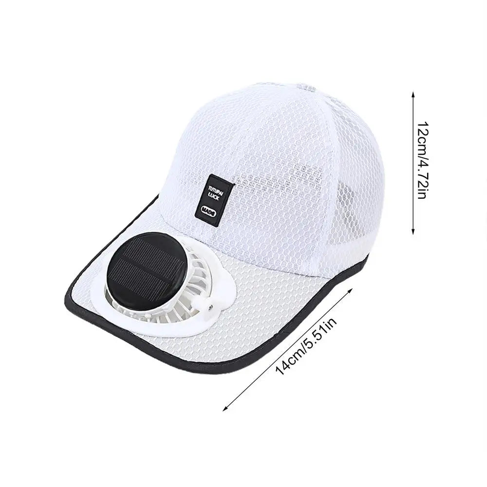Summer Solar Charging Fan Hat For Men And Women