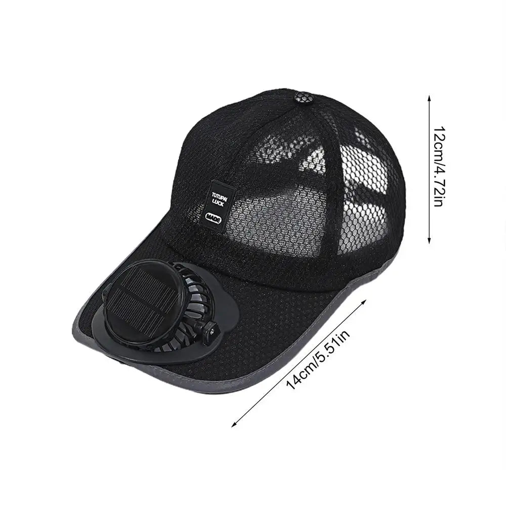 Summer Solar Charging Fan Hat For Men And Women
