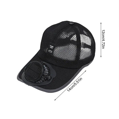 Summer Solar Charging Fan Hat For Men And Women