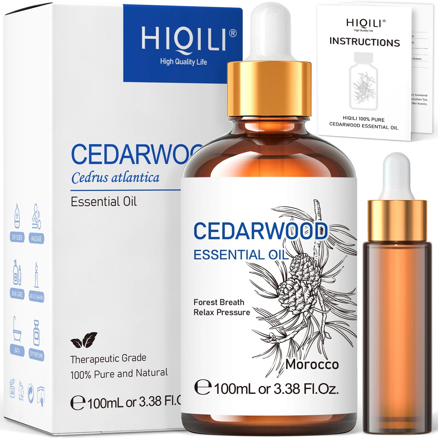 HIQILI 100ML Cedarwood Essential Oil