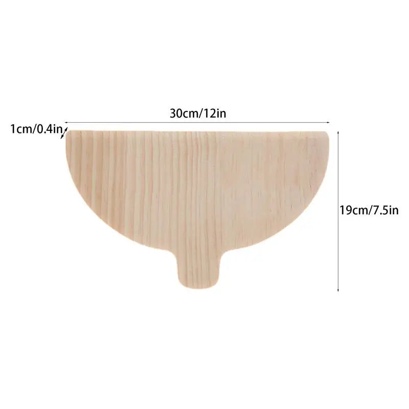 2-pcs Wooden Portable Pizza Pan