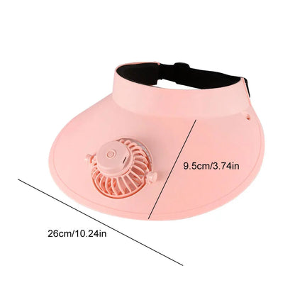 Breathable Cooling Fan Hat for Sun Protection