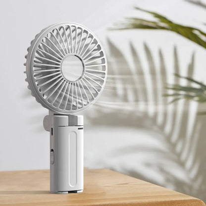 Umbrellas Handheld Foldable USB Rechargeable Desk Fan | 1200mAh