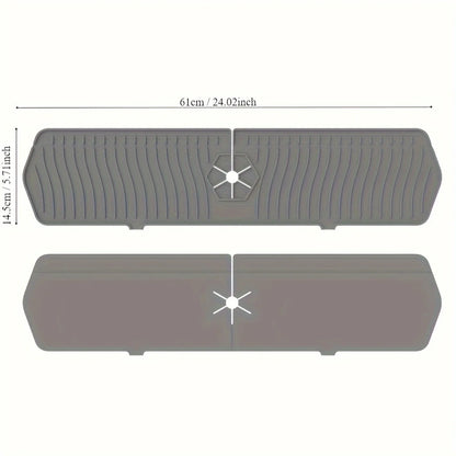 1pc Burfocus Silicone Faucet Mat
