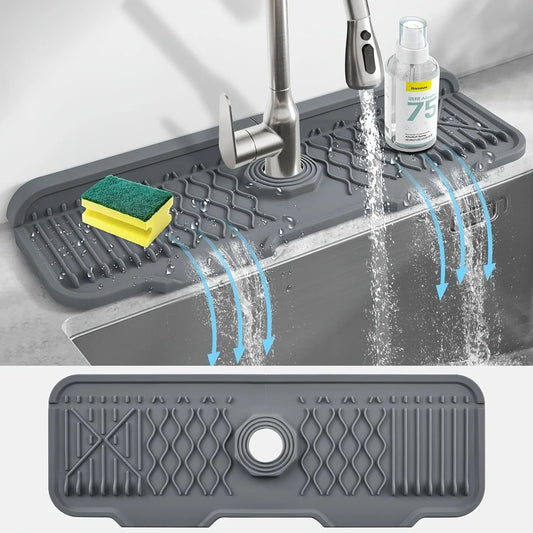 1pc Burfocus Silicone Faucet Mat