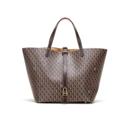 Large Capacity Exquisite Workmanship Letters Printing Ladies Multifunctional Handbag