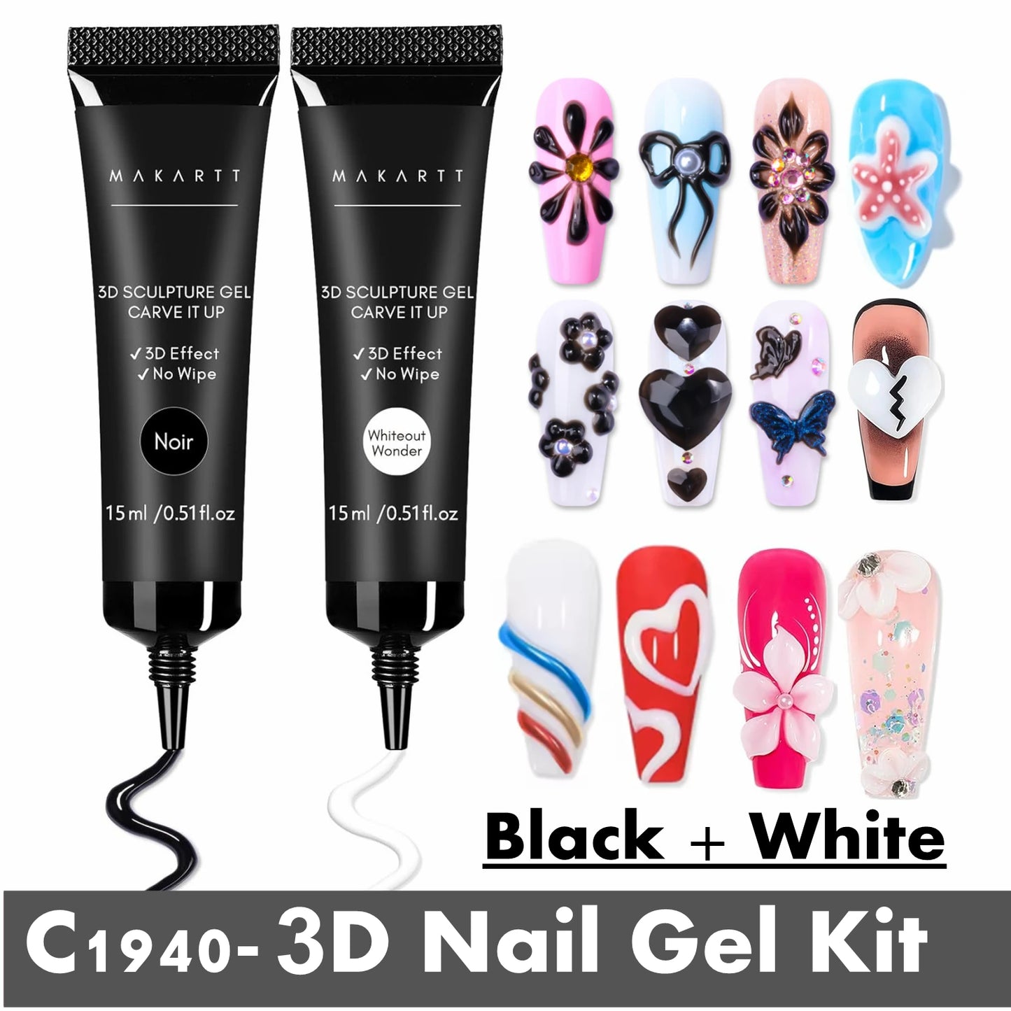 Make art 3D Gel - Nail Sculpting Gel Nail Glue 15g