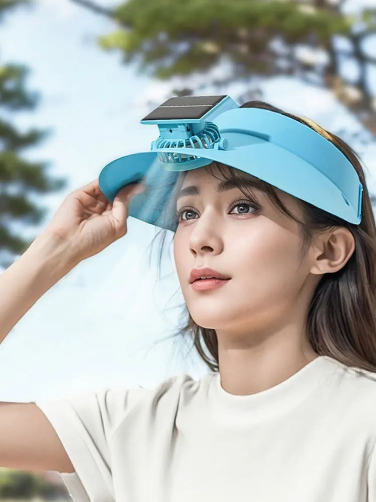 Breathable Cooling Fan Hat for Sun Protection