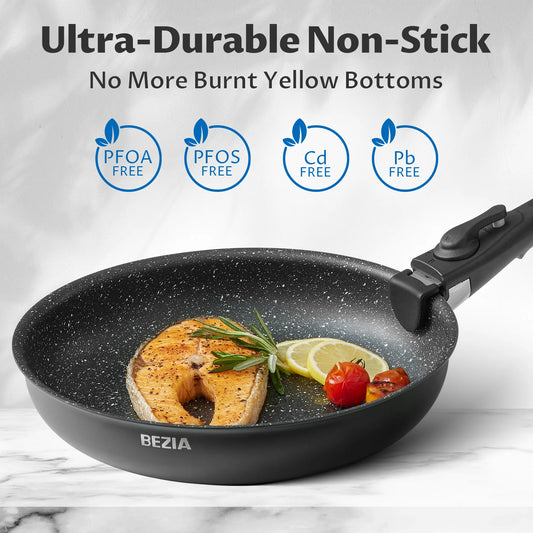 13 Pieces Nonstick Pots and Pans Set with Removable Handles