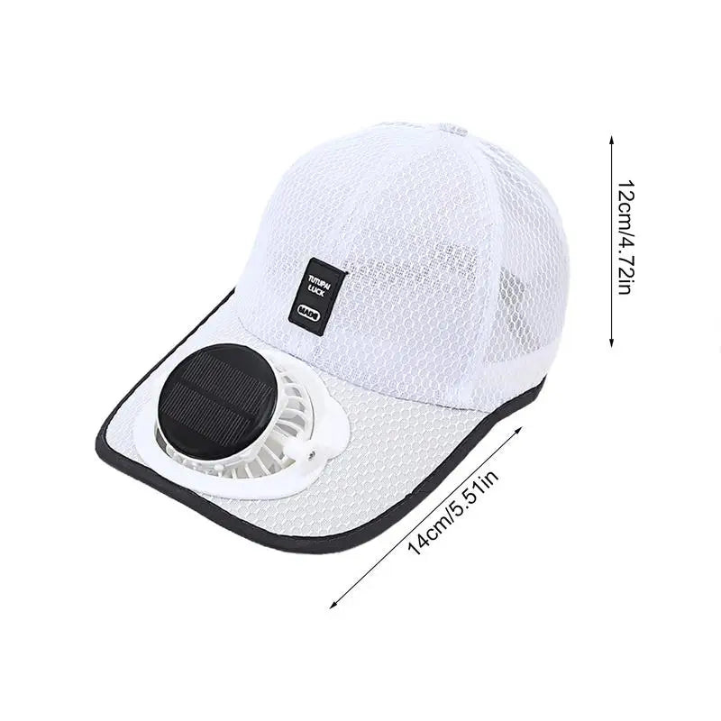 Summer Solar Charging Fan Hat For Men And Women