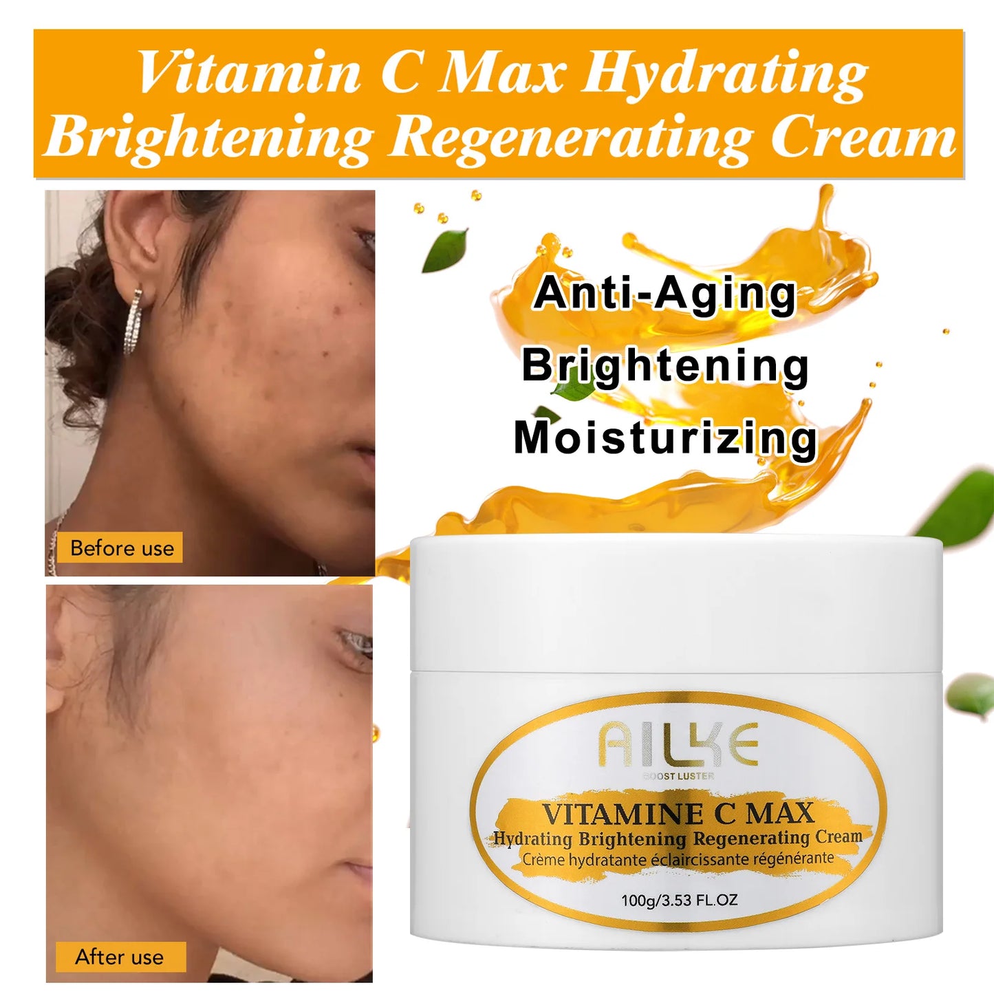 AILKE Vitamin-C Brightening Body Cream