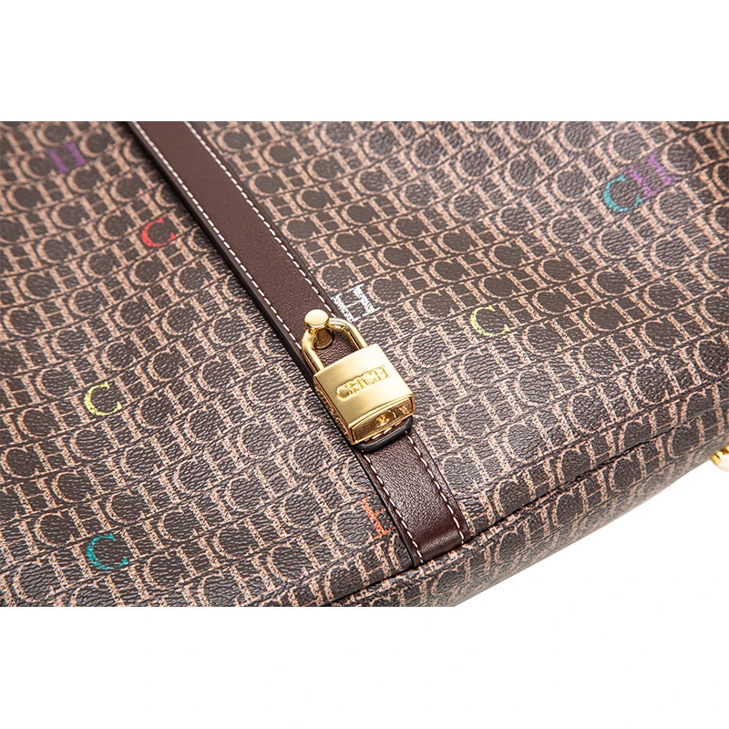 Large Capacity Exquisite Workmanship Letters Printing Ladies Multifunctional Handbag