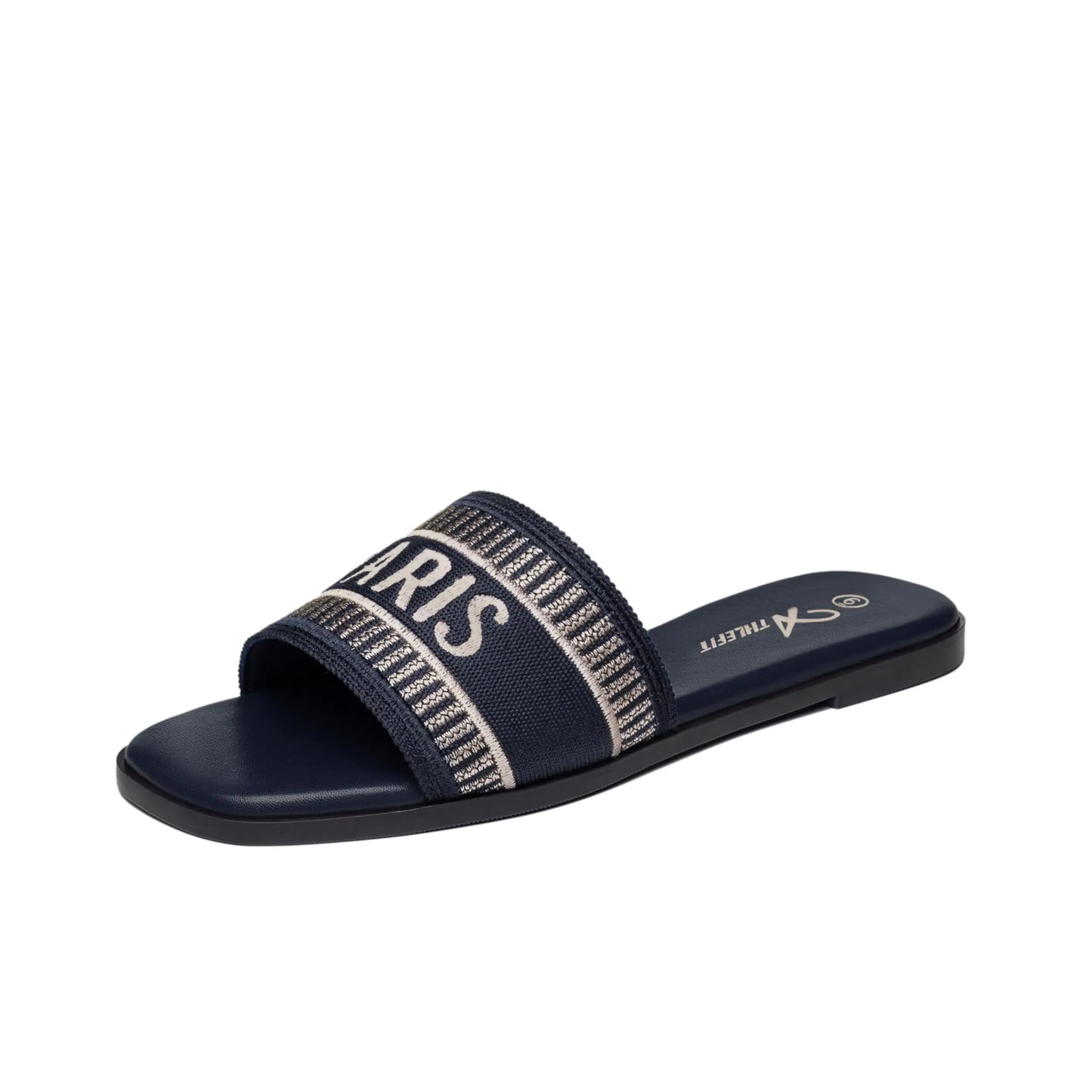 Summer Women Letter Flat Sandals Casual Comfortable Slip Slide