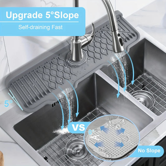 1pc Burfocus Silicone Faucet Mat