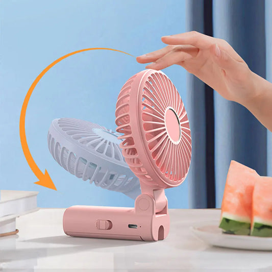 Umbrellas Handheld Foldable USB Rechargeable Desk Fan | 1200mAh