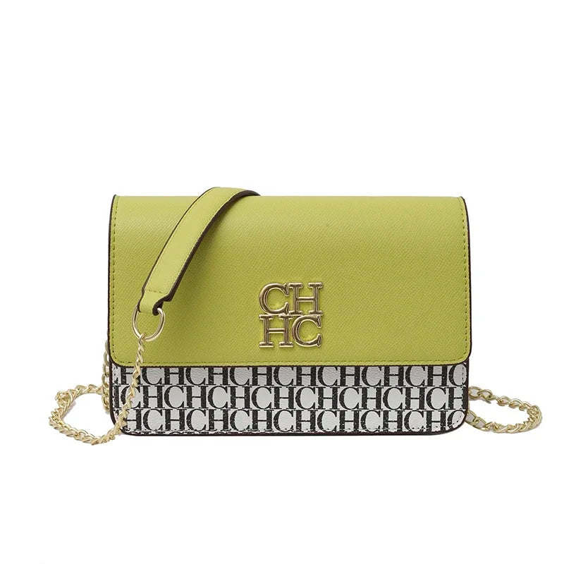 CH Pure Color Design Classic Ladies Crossbody Shoulder Bag