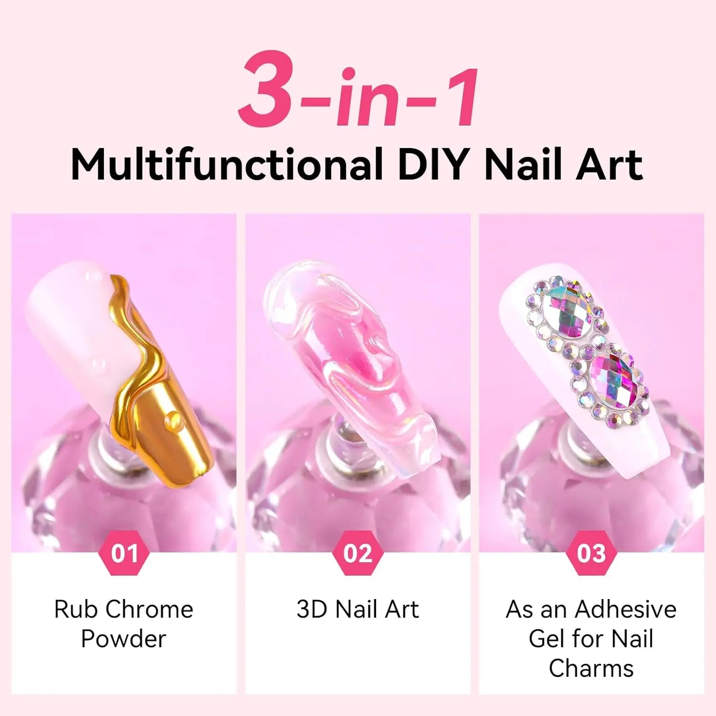 Make art 3D Gel - Nail Sculpting Gel Nail Glue 15g