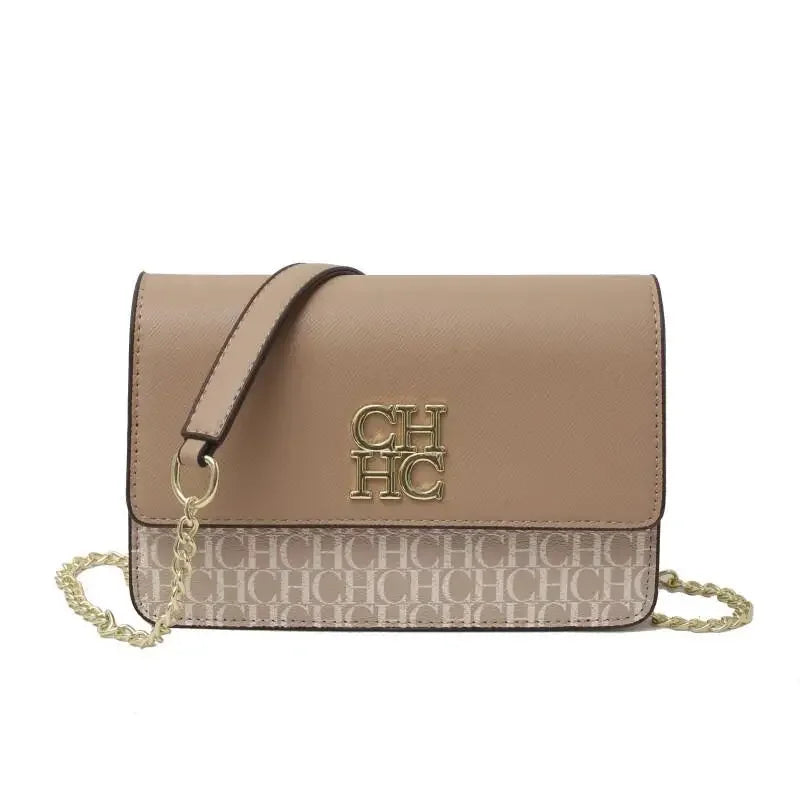 CH Pure Color Design Classic Ladies Crossbody Shoulder Bag