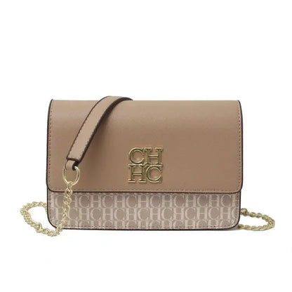CH Pure Color Design Classic Ladies Crossbody Shoulder Bag