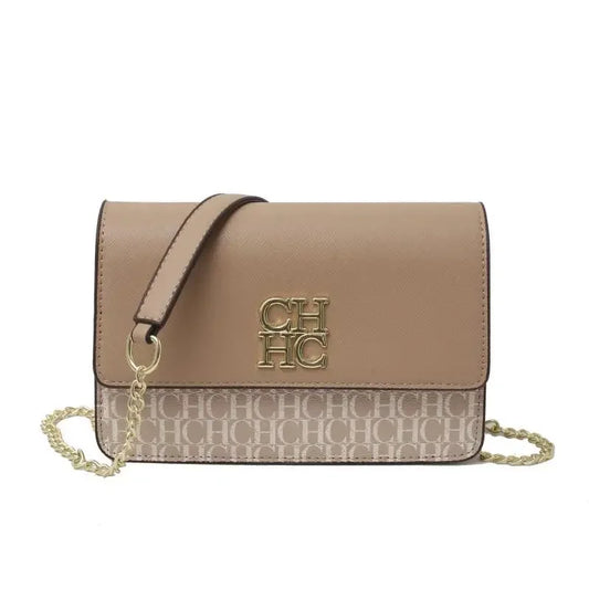 CH Pure Color Design Classic Ladies Crossbody Shoulder Bag
