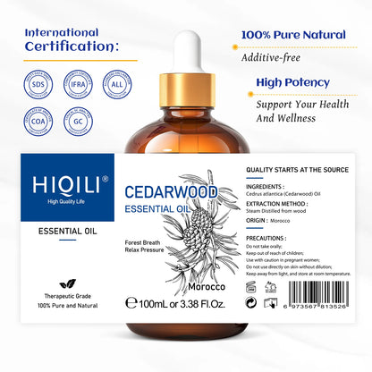 HIQILI 100ML Cedarwood Essential Oil